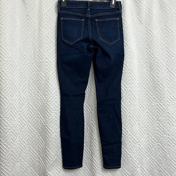 Athleta Sculptek Dark Wash Skinny Jeans Size 2P - Picture 2 of 5